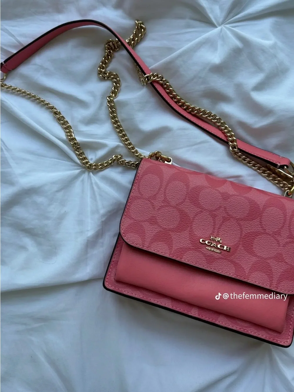 Coach girly pink